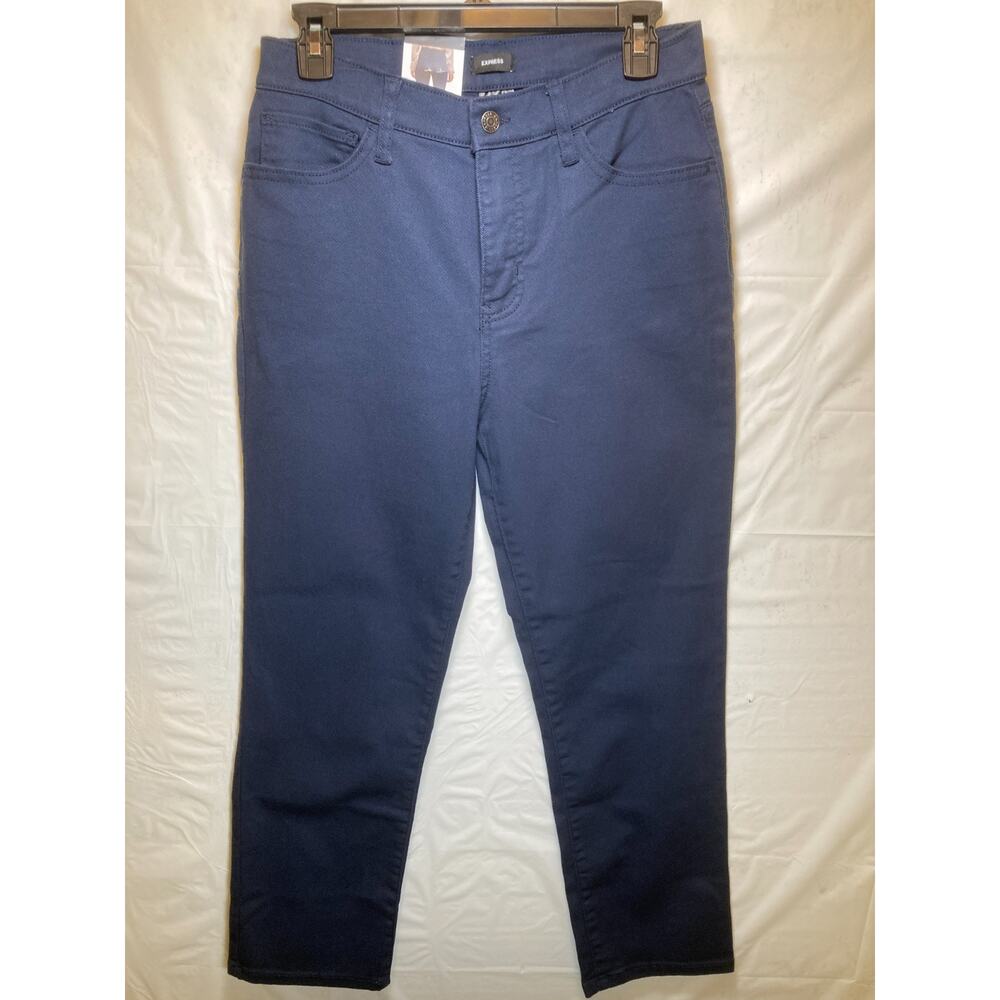 Express Women's Straight Ankle High Rise Denim Jeans Size 4, 28 Inch Inseam